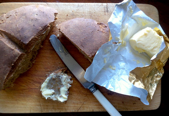 Spelt & tahini soda bread recipe. Wholesome Seduction.