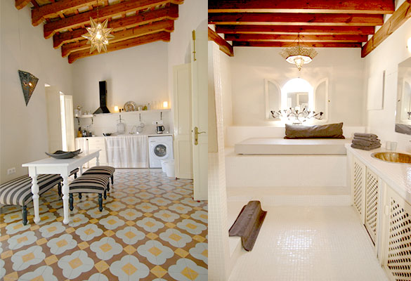 Riad Lolita Penthouse, kitchen and master bathroom Riad-Lolita,-Penthouse