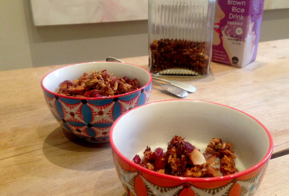 Almond, orange & cranberry granola Granola